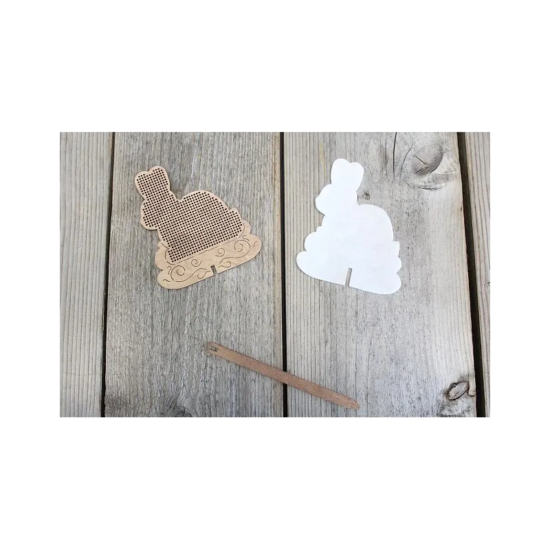 Cross-stich on wooden base "Colorful Easter" SO-078 (ES)