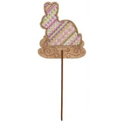 Вышивка крестом на деревянной основе "Цветная Пасха" SO-078