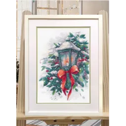 (S) Cross stitch "Winter lantern" S1525