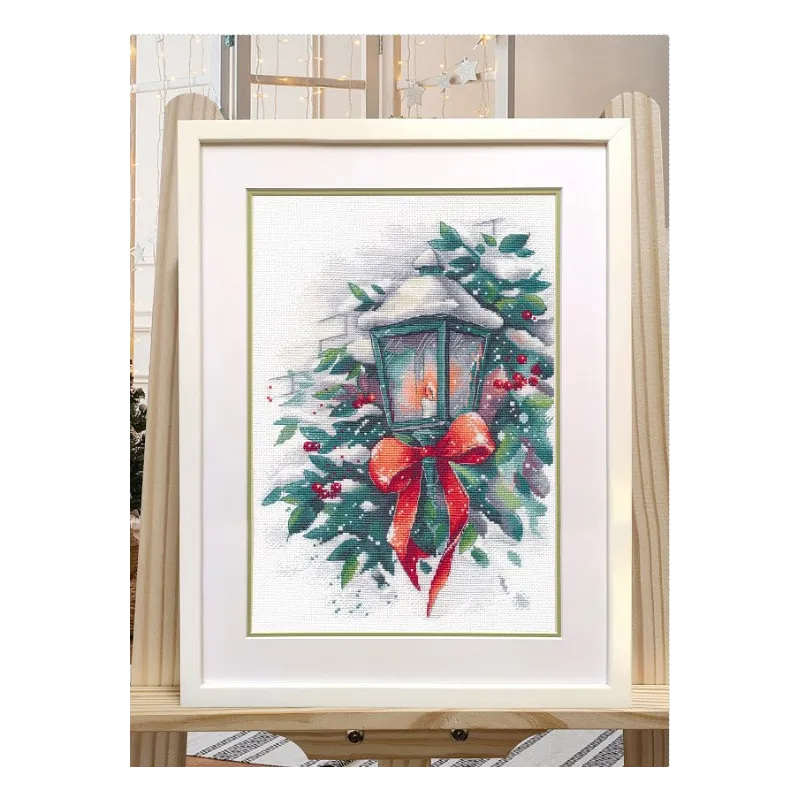 Cross stitch "Winter lantern" S1525