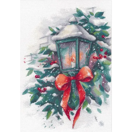 Cross stitch "Winter lantern" S1525