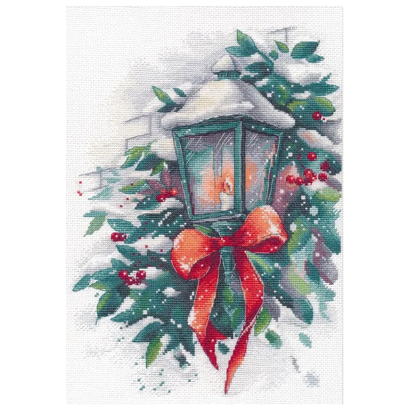 Cross stitch "Winter lantern" S1525