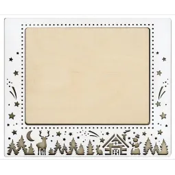 Cadre "Paysage d'hiver" horizontal moyen OR-276