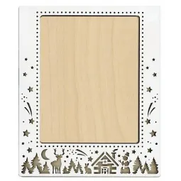 Bilderrahmen "Winterabend" vertikal mittel OR-278