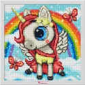 Einhorn und Regenbogen 20*20 cm AM1943