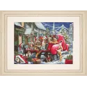 Набор для вышивания крестиком Рождественские щенки 50x35 см SB2414
