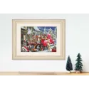 Набор для вышивания крестиком Рождественские щенки 50x35 см SB2414