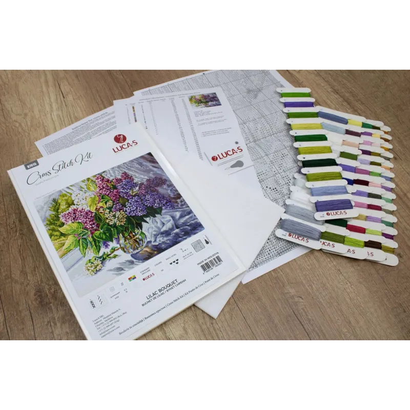 Kit de point de croix Bouquet de lilas 40x32 cm SB7015