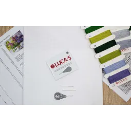 (D) Kit de point de croix Lilas Bouquet 40x32 cm SB7015