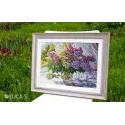 Cross stitch kit Lilac Bouquet 40x32 cm SB7015