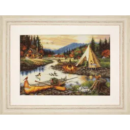 Cross stitch kit Gold Creek (small format version) 33x22 cm SBU5021