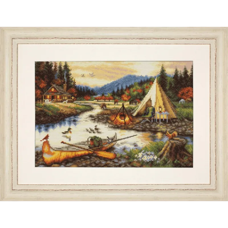 Cross stitch kit Gold Creek (small format version) 33x22 cm SBU5021 (D)
