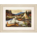 Cross stitch kit Gold Creek (small format version) 33x22 cm SBU5021 (D)