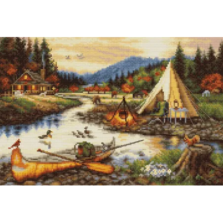 Cross stitch kit Gold Creek (small format version) 33x22 cm SBU5021 (D)
