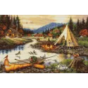 Cross stitch kit Gold Creek (small format version) 33x22 cm SBU5021 (D)