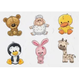 Kreuzstich-Set Freunde 2 8x9 cm SJK039