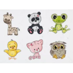 Cross stitch kit Friends 3 8x9 cm SJK040