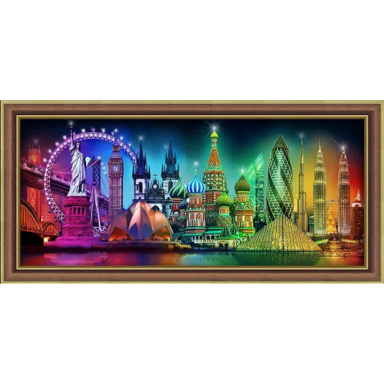 Diamond Painting Kit „Farben der Welt“ 70*30 cm AM1735