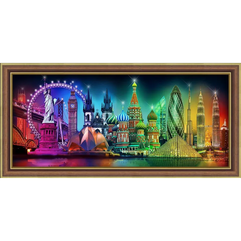 Diamant-Malerei-Set "Farben der Welt" 70 * 30 cm AM1735