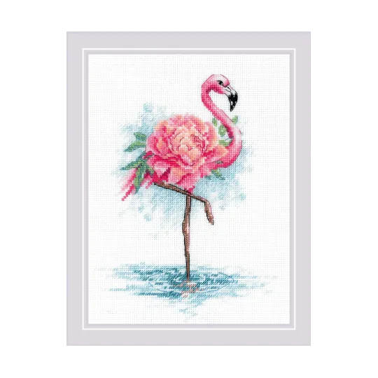 Ensemble de couture Blooming Flamingo 18x24 SR2117