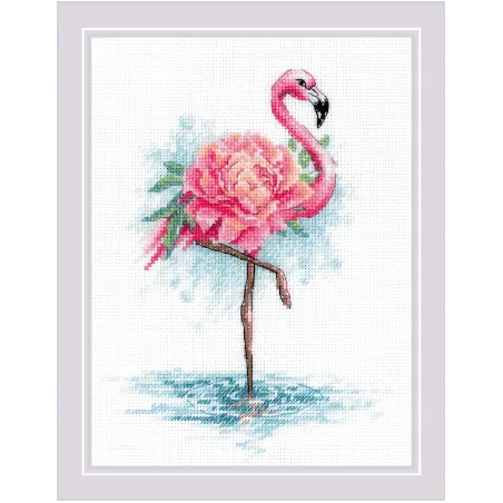 Ensemble de couture Blooming Flamingo 18x24 SR2117