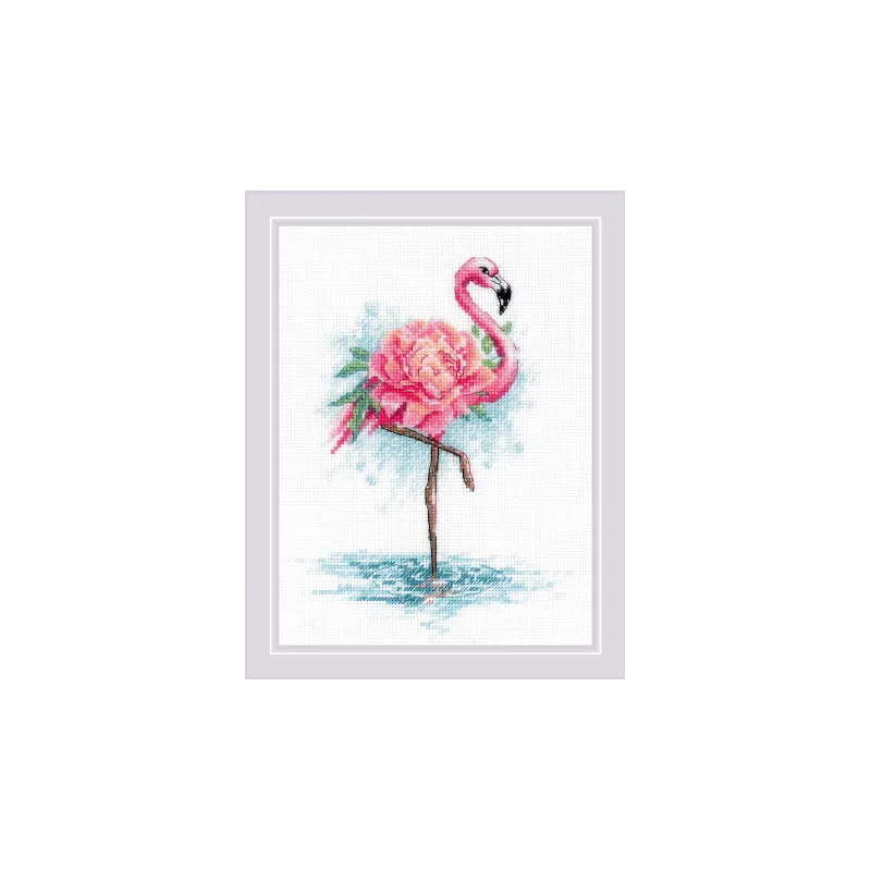 Ensemble de couture Blooming Flamingo 18x24 SR2117