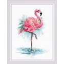 Ensemble de couture Blooming Flamingo 18x24 SR2117