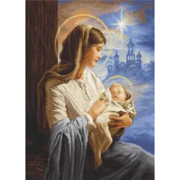 Cross stitch kit Saint Mary and The Child 29x40cm SB617