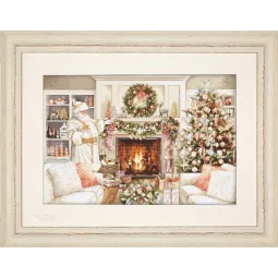 Kryželiu siuvinėjimo rinkinys Naujieji metai 57x38cm SB2416