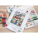 (D) Cross stitch kit Blissful Bird Feeder 25x33cm SB2417
