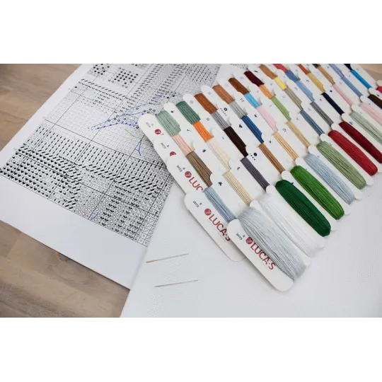 (D) Cross stitch kit Blissful Bird Feeder 25x33cm SB2417