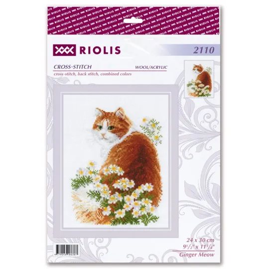 Kit de point de croix Ginger Meow 24x30 SR2110