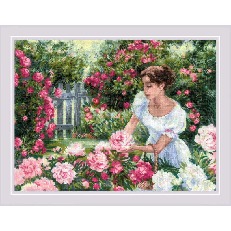 Cross stitch kit In the Garden 40x30 SR2115