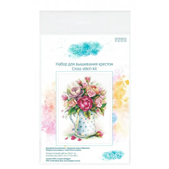 Cross stitch kit "Bouquet of lovely roses" SA-052