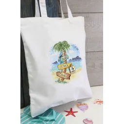 Water-soluble canvas cross stitch kit "Road to the sea" SV-688