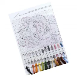 Wasserlöslicher Canvas Kreuzstich-Set "Lustiger Bär" SV-805