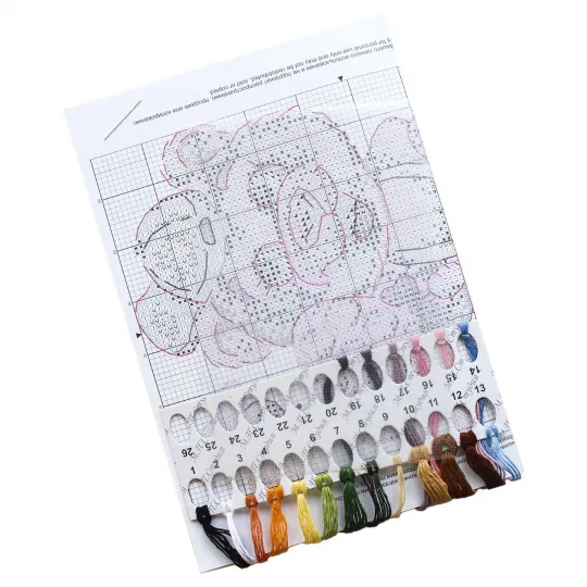 Kit de point de croix sur toile hydrosoluble "Funny bear" SV-805