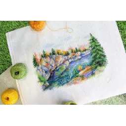 Cross stitch kit "Karelia. Ruskeala park" SNV-802