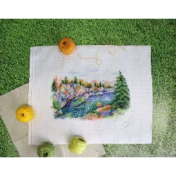 Набор для вышивания крестом "Карелия. Рускеала парк" SNV-802