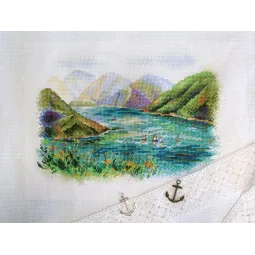 Kit de point de croix "Lac Kezenoyam" SNV-811
