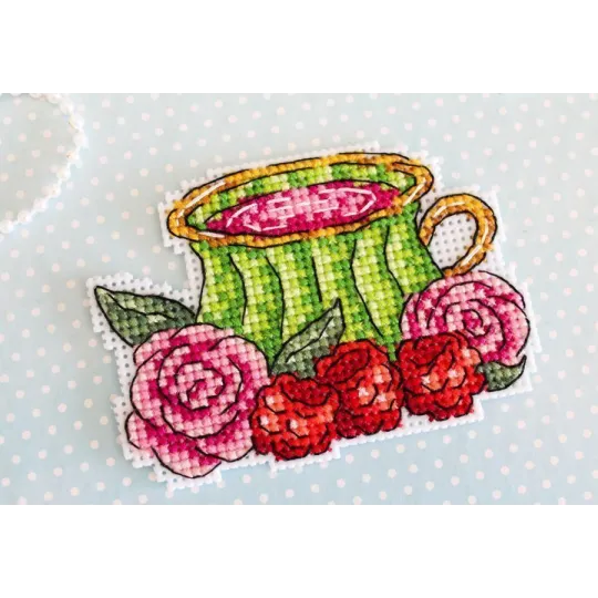 Kreuzstich-Set "Tee-Fantasie.Magnete" SR-842