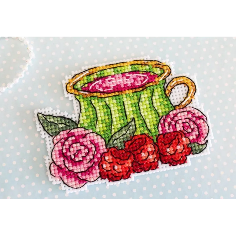 Kreuzstich-Set "Tee-Fantasie.Magnete" SR-842