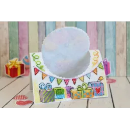 Kit de point de croix "Carte Joyeux Anniversaire" SR-869