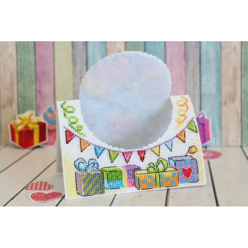 Набор для вышивания крестом "Happy Birthday card" SR-869