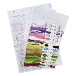Kit de point de croix "Carte Joyeux Anniversaire" SR-869