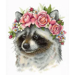 Cross stitch kit "Adorable raccoon" SNV-775