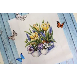 Cross stitch kit "First breath of spring" SNV-779