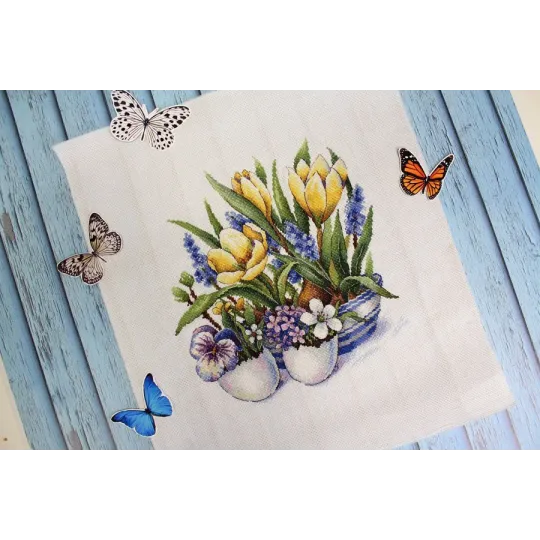 Cross stitch kit "First breath of spring" SNV-779