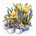 Cross stitch kit "First breath of spring" SNV-779