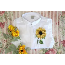 Kit de point de croix sur toile hydrosoluble "Tournesol" SV-801